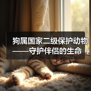 狗属国家二级保护动物——守护伴侣的生命（保护狗类爱护人类）（图4）