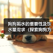 狗狗喝水的重要性及饮水量需求（探索狗狗为什么需要大量饮水和每日饮水量的建议）