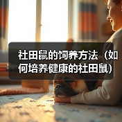 社田鼠的饲养方法（如何培养健康的社田鼠）（图4）