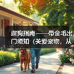 遛狗指南——带金毛出门须知（关爱宠物，从每一次遛狗开始）（图2）