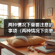 两种情况下需要注意的事项（两种情况下需要注意的事项）