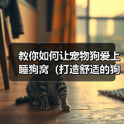 教你如何让宠物狗爱上睡狗窝(打造舒适的狗窝,培养狗狗好习惯)(图1) 教你如何让宠物狗爱上睡狗窝(打造舒适的狗窝,培养狗狗好习惯)(图1)