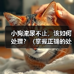 小狗流尿不止,该如何处理?(掌握正确的处理方法,让小狗健康成长)(图4) 小狗流尿不止,该如何处理?(掌握正确的处理方法,让小狗健康成长)(图4)