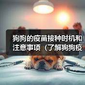 狗狗的疫苗接种时机和注意事项(了解狗狗疫苗的最佳时间和必要性,让你的宠物健康成长)(图4) 狗狗的疫苗接种时机和注意事项(了解狗狗疫苗的最佳时间和必要性,让你的宠物健康成长)(图4)