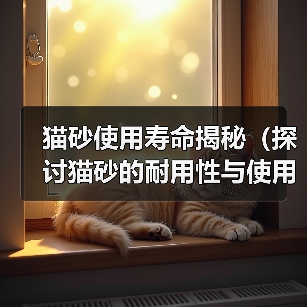 猫砂使用寿命揭秘(探讨猫砂的耐用性与使用频率,帮助猫主人更好地管理猫砂消耗)(图2) 猫砂使用寿命揭秘(探讨猫砂的耐用性与使用频率,帮助猫主人更好地管理猫砂消耗)(图2)