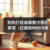 狗狗打疫苗需要注意的事项(疫苗接种时间表和保护幼犬健康的关键)(图4) 狗狗打疫苗需要注意的事项(疫苗接种时间表和保护幼犬健康的关键)(图4)