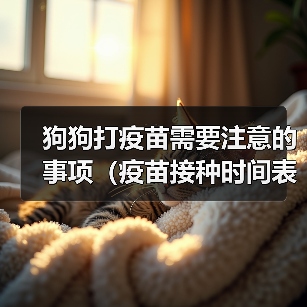 狗狗打疫苗需要注意的事项(疫苗接种时间表和保护幼犬健康的关键)(图3) 狗狗打疫苗需要注意的事项(疫苗接种时间表和保护幼犬健康的关键)(图3)