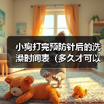 小狗打完预防针后的洗澡时间表（多久才可以给小狗洗澡？预防针的影响和建议）（图4）